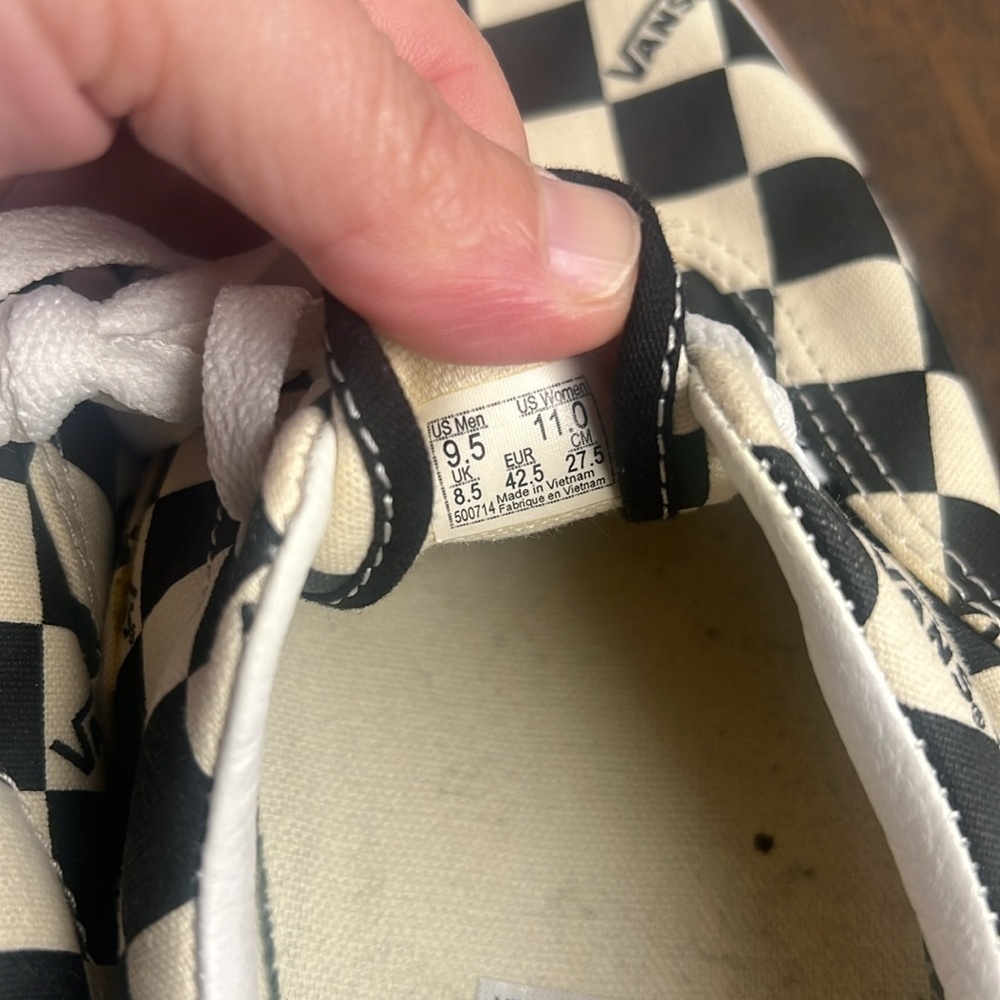 Vans Era Stacked Low Top White Canvas Checkerboard Thick Sol Men 9.5 NWOT - Picture 7 of 7